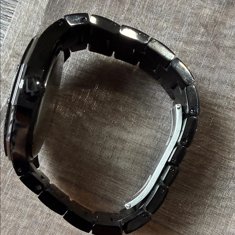 Bulova Men's Black Ion Diamond Watch, model 98E110
